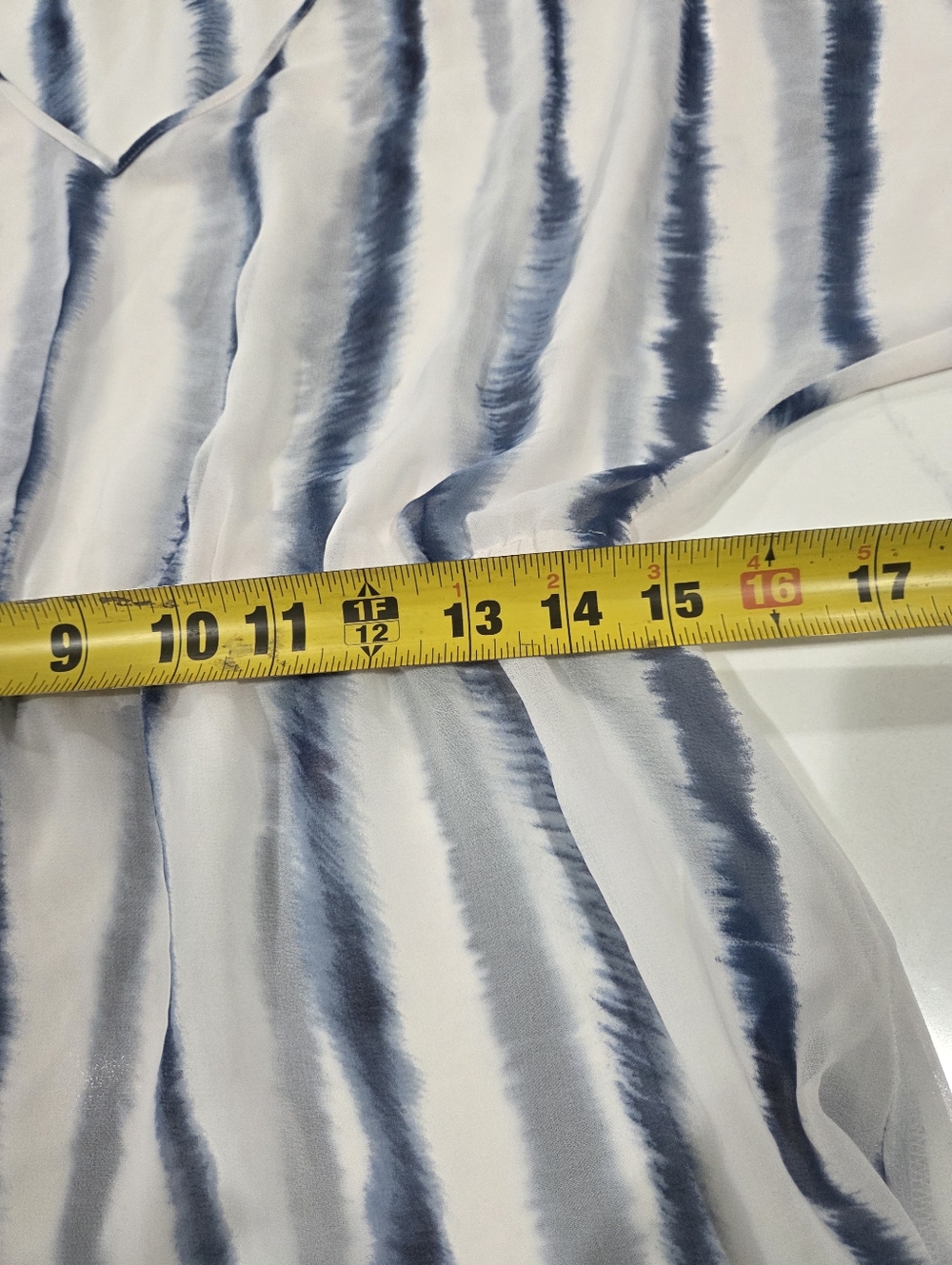 Quiksilver Women's Blue Stripe V-Neck Elastic Waist Top Size S Y2k - Picture 7 of 10